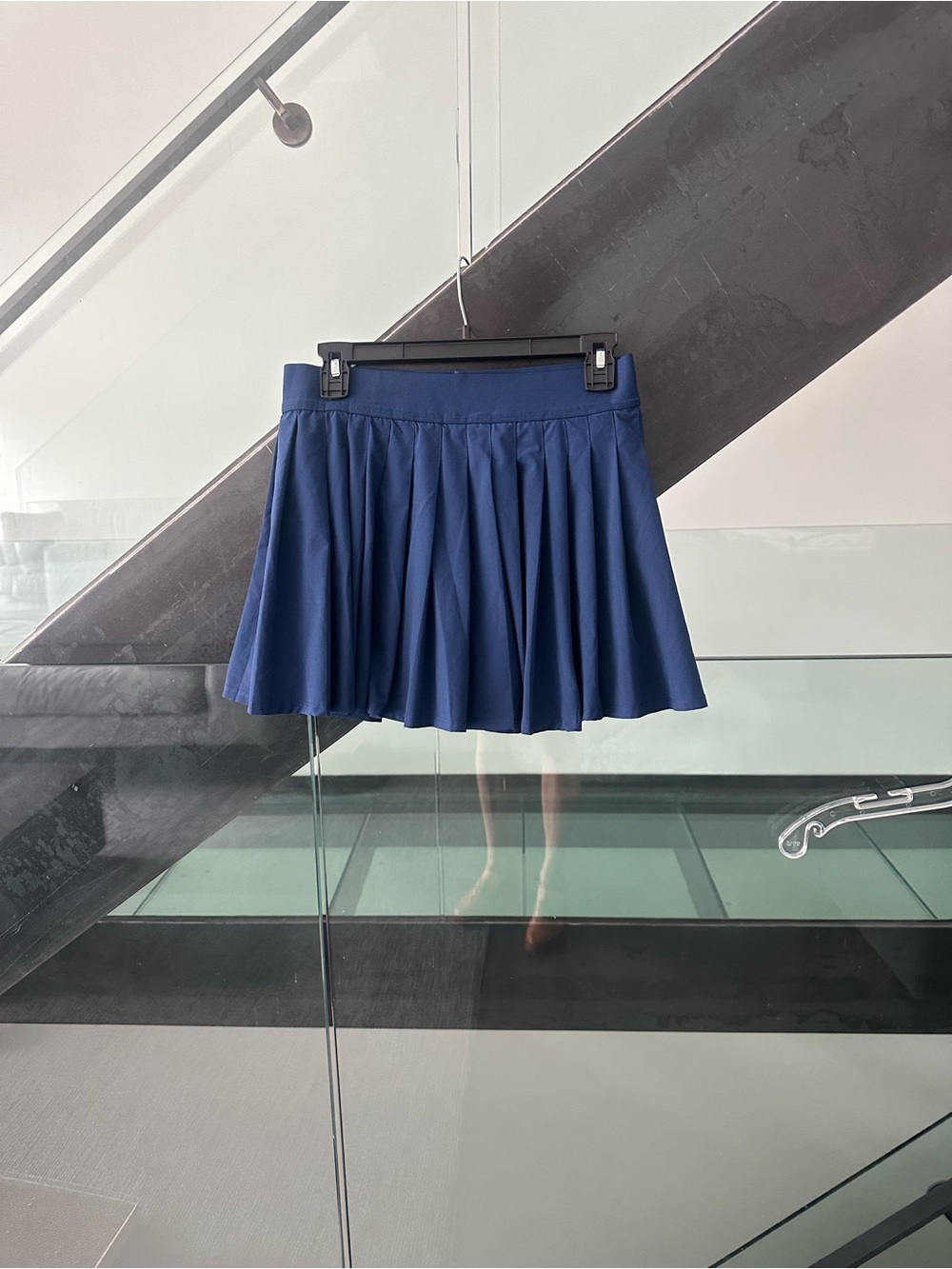all in motion Navy Pleated Mini Skirt